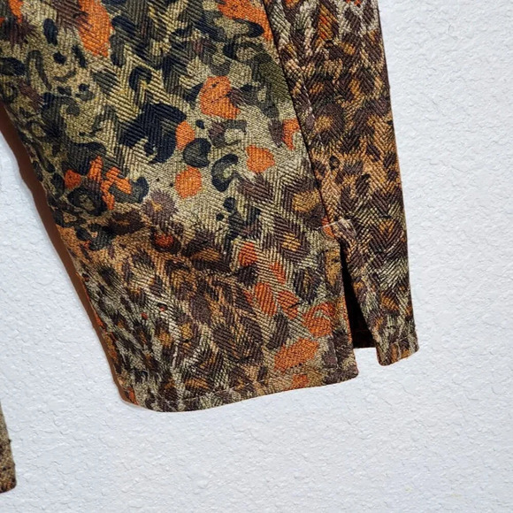 Coldwater Creek Womens Jacket Petite P14 Animal Print Tweed Jacket blazer - Picture 11 of 13